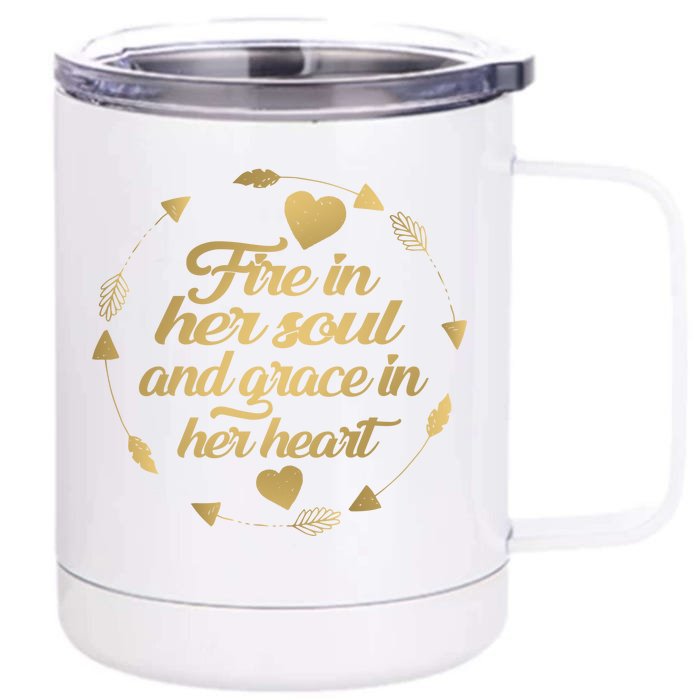 Fire In her Soul Front & Back 12oz Stainless Steel Tumbler Cup