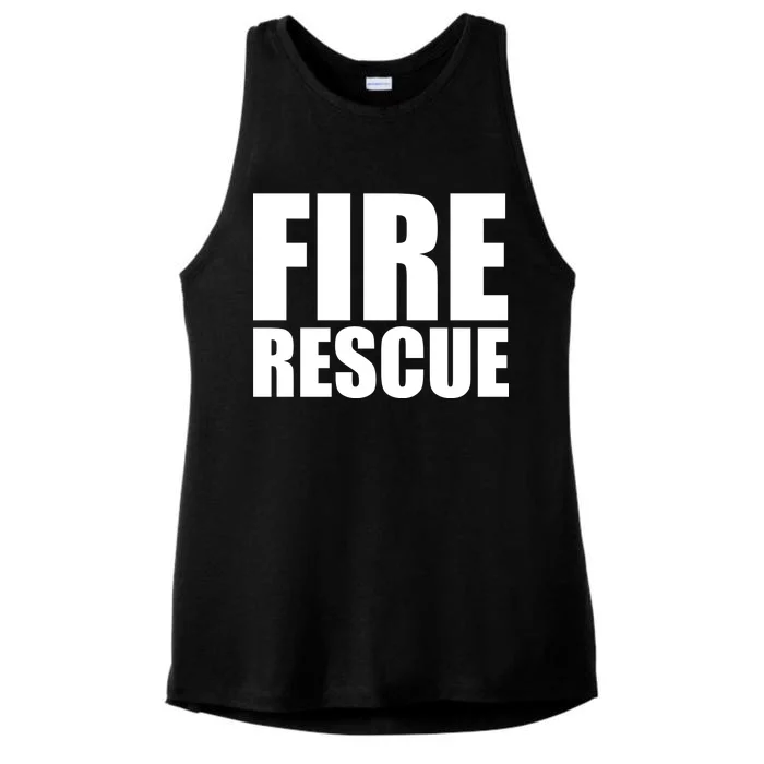 Fire Rescue Ladies Tri-Blend Wicking Tank