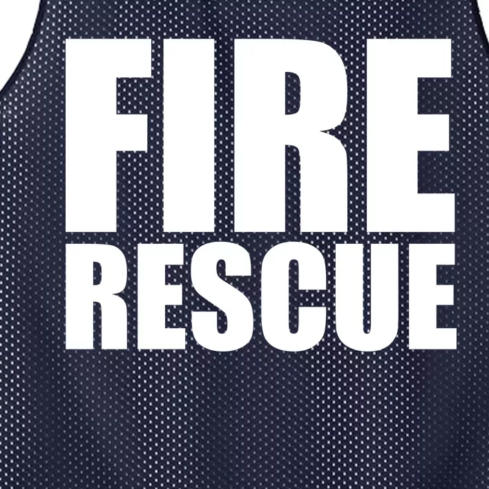 Fire Rescue Mesh Reversible Basketball Jersey Tank