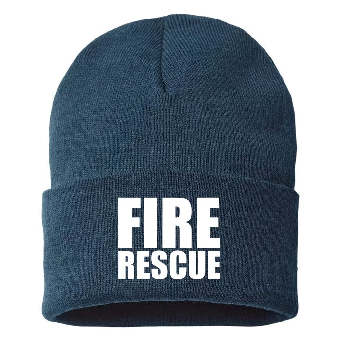 Fire Rescue Sustainable Knit Beanie