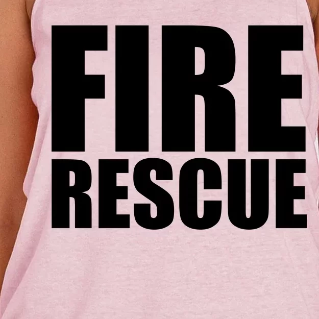 Fire Rescue Women's Knotted Racerback Tank