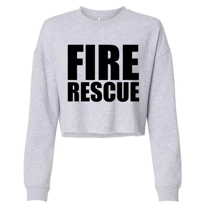 Fire Rescue Cropped Pullover Crew