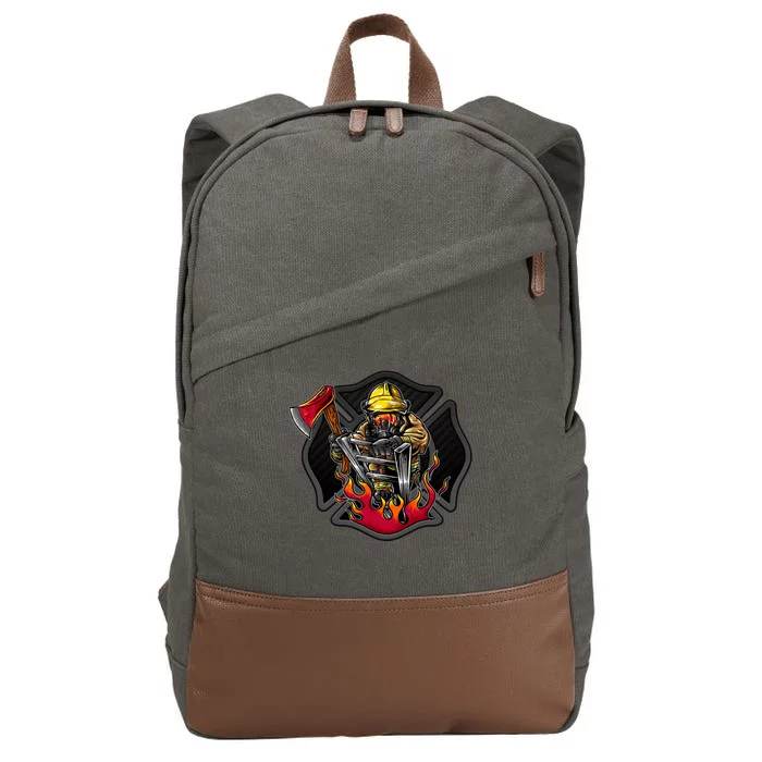 Firefighter Cotton Canvas Backpack