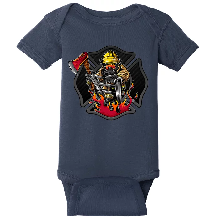 Firefighter Baby Bodysuit