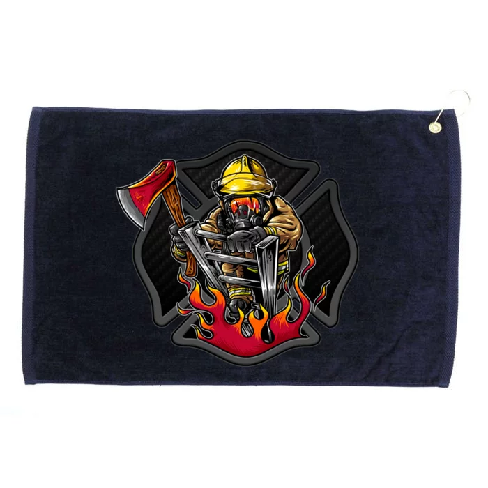 Firefighter Grommeted Golf Towel