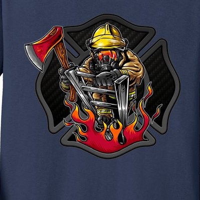 Firefighter Kids Long Sleeve Shirt
