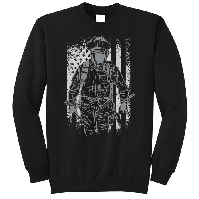 Firefighter American Flag Sweatshirt