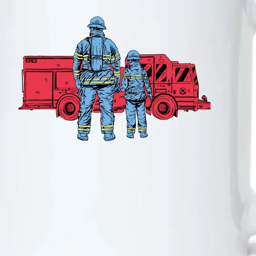 Firefighter Father And Son Black Color Changing Mug