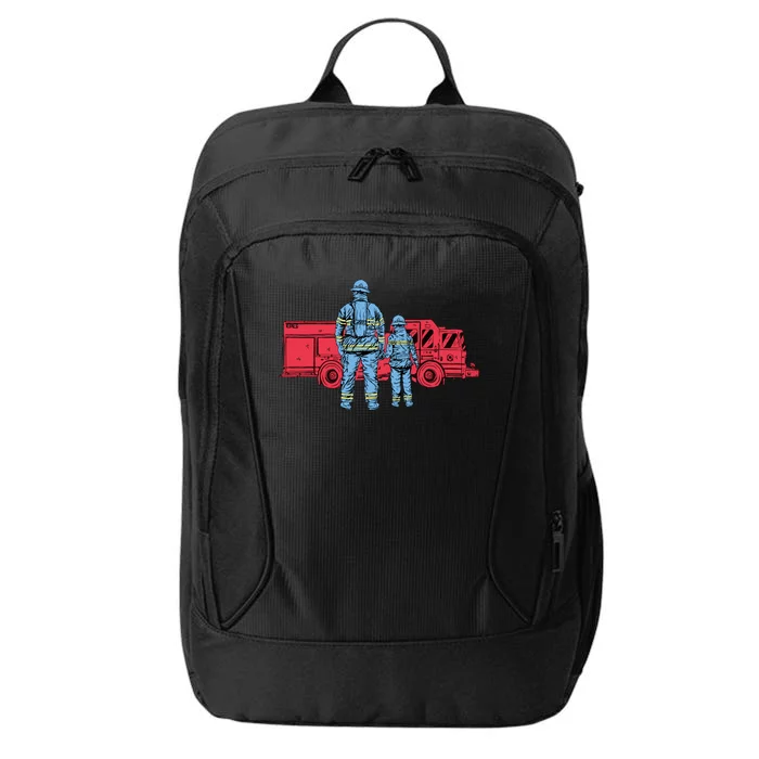 Firefighter Father And Son City Backpack