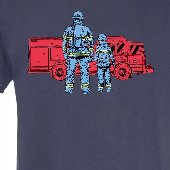 Firefighter Father And Son Garment-Dyed Heavyweight T-Shirt