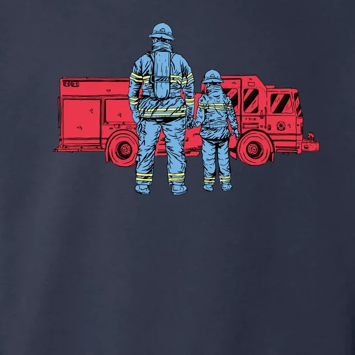 Firefighter Father And Son Toddler Hoodie