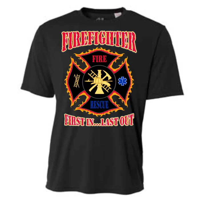 Firefighter First In Last Out Cooling Performance Crew T-Shirt