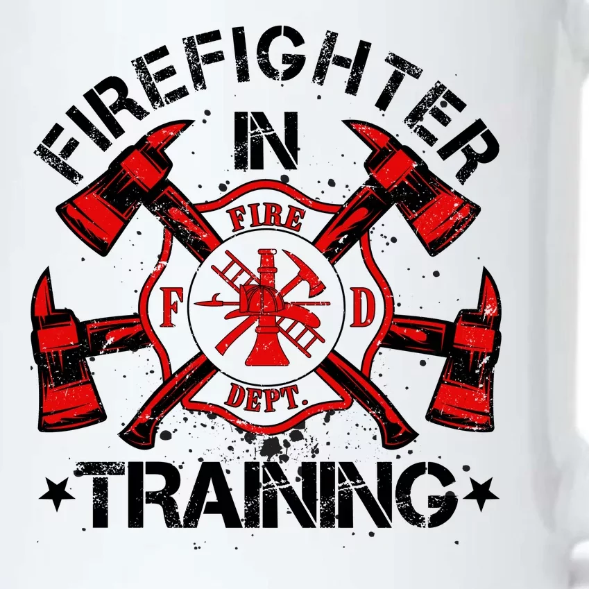 Firefighter In Training Black Color Changing Mug