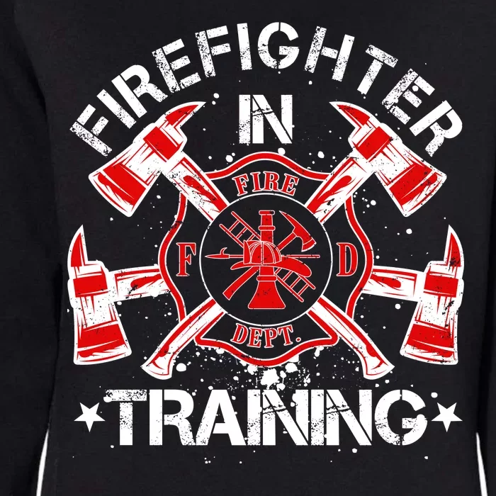 Firefighter In Training Womens California Wash Sweatshirt