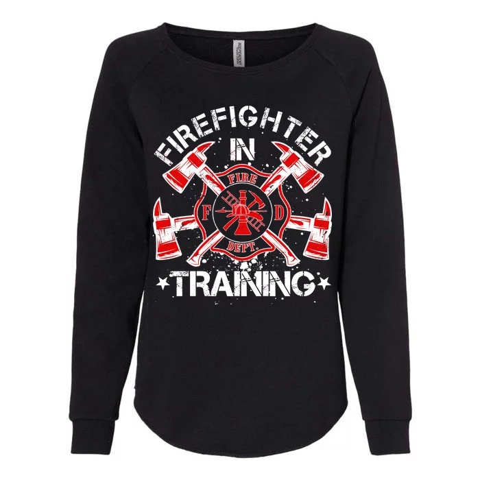 Firefighter In Training Womens California Wash Sweatshirt