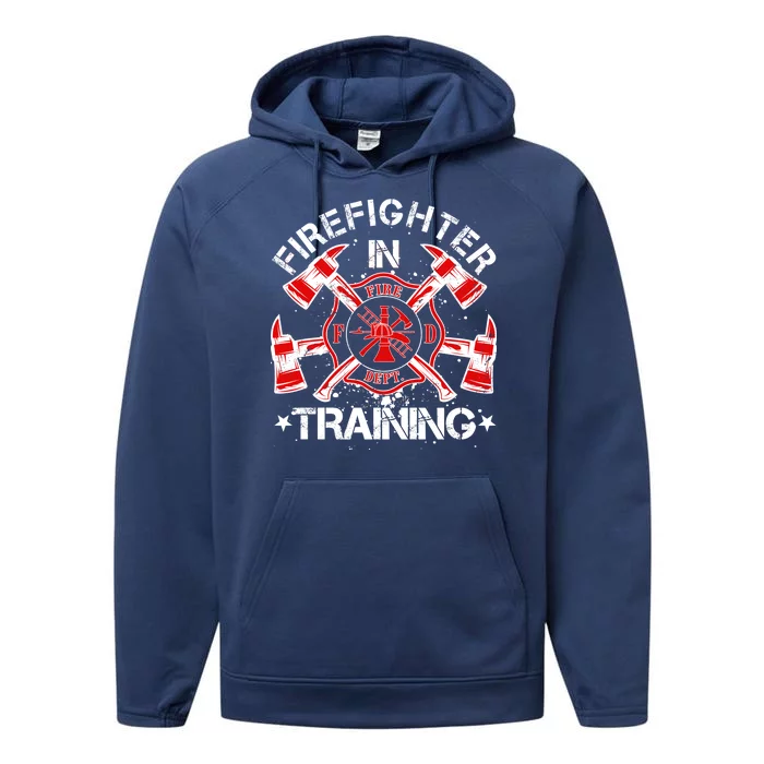 Firefighter In Training Performance Fleece Hoodie