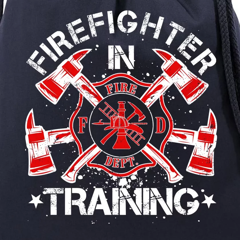 Firefighter In Training Drawstring Bag