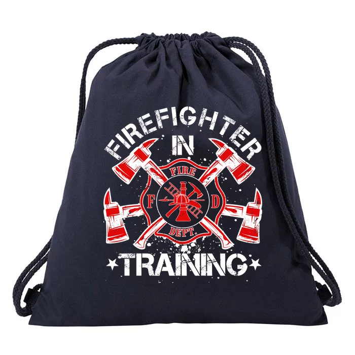 Firefighter In Training Drawstring Bag