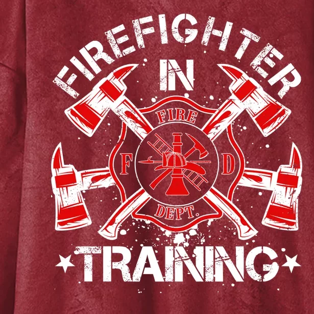 Firefighter In Training Hooded Wearable Blanket