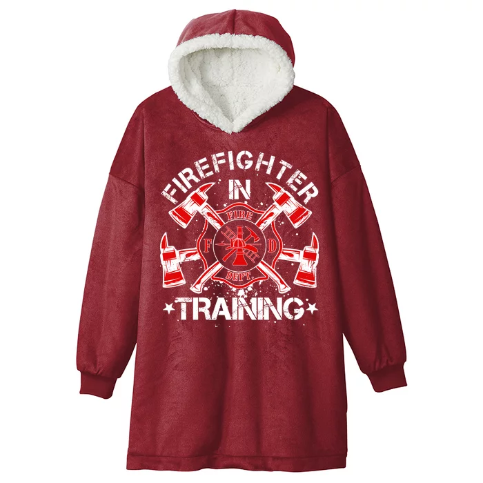 Firefighter In Training Hooded Wearable Blanket