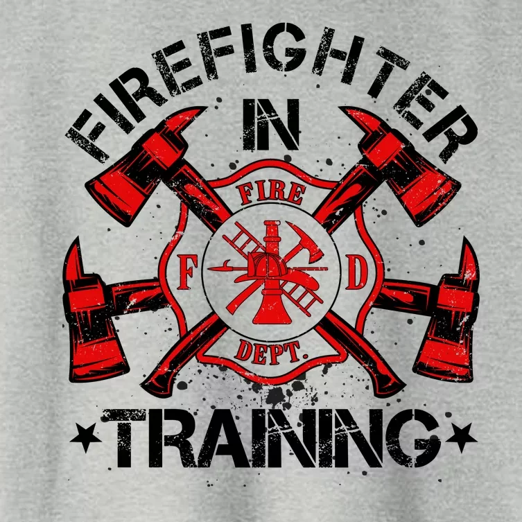 Firefighter In Training Women's Crop Top Tee