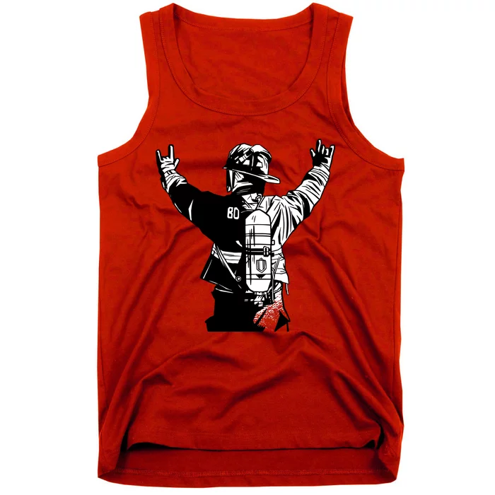 Firefighter Rock Hands Tank Top