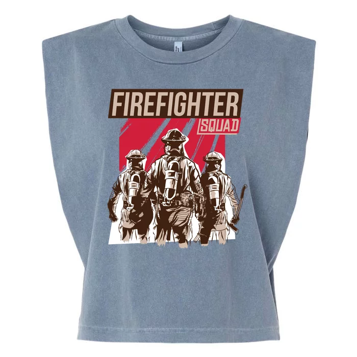 Firefighter Squad Garment-Dyed Women's Muscle Tee