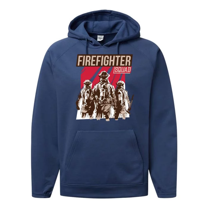 Firefighter Squad Performance Fleece Hoodie