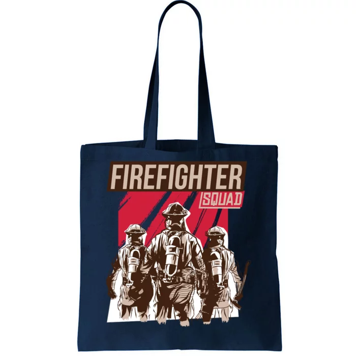 Firefighter Squad Tote Bag