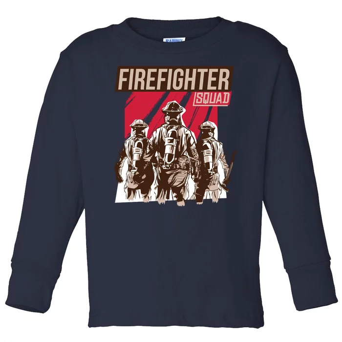 Firefighter Squad Toddler Long Sleeve Shirt