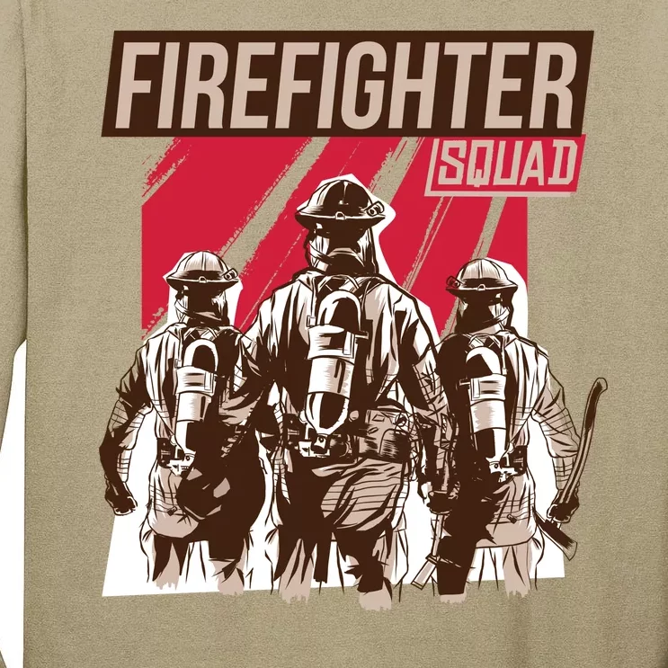 Firefighter Squad Tall Long Sleeve T-Shirt