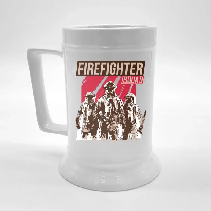 Firefighter Squad Front & Back Beer Stein