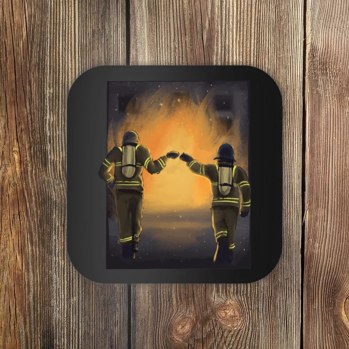 Firefighters Fist Bump Coaster