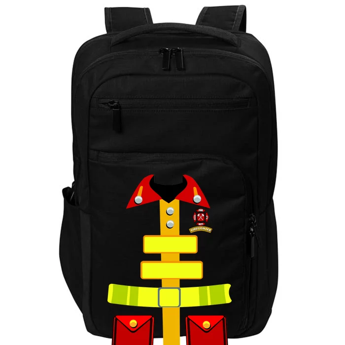 Fireman Costume Firefighter Halloween Uniform Impact Tech Backpack