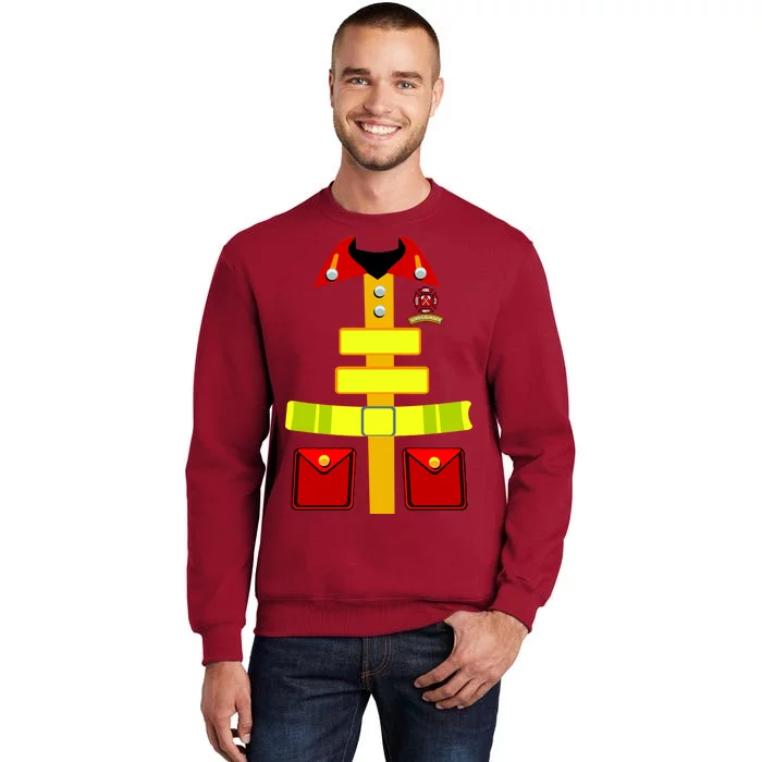 Fireman Costume Firefighter Halloween Uniform Sweatshirt