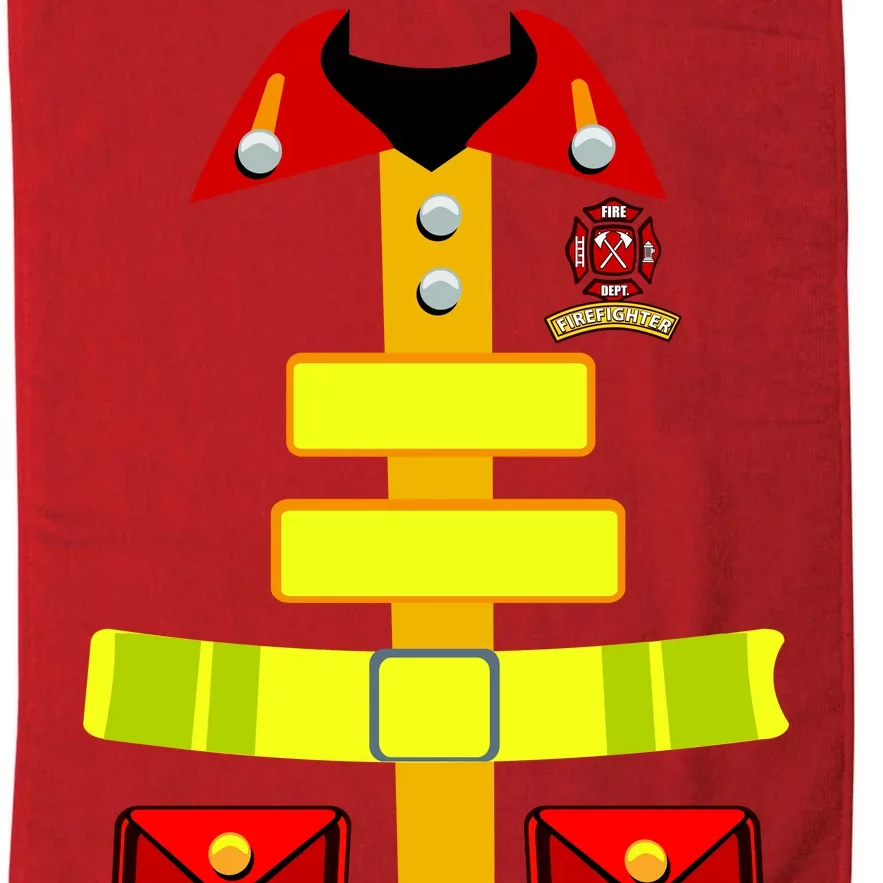 Fireman Costume Firefighter Halloween Uniform Platinum Collection Golf Towel