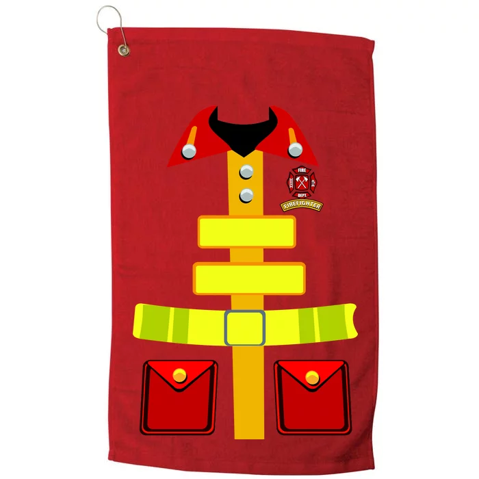 Fireman Costume Firefighter Halloween Uniform Platinum Collection Golf Towel