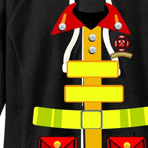 Fireman Costume Firefighter Uniform Women's Fleece Hoodie