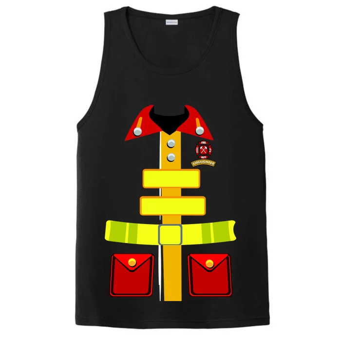 Fireman Costume Firefighter Uniform Performance Tank