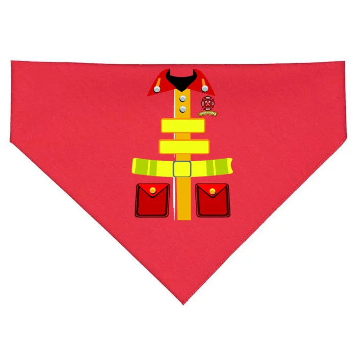 Fireman Costume Firefighter Uniform USA-Made Doggie Bandana