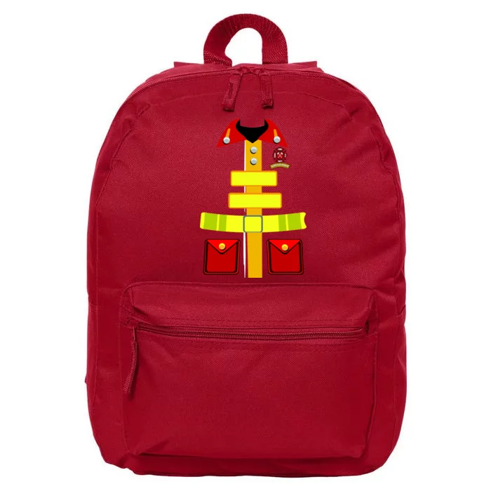 Fireman Costume Firefighter Uniform 16 in Basic Backpack