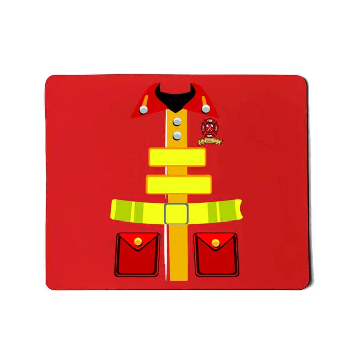 Fireman Costume Firefighter Uniform Mousepad