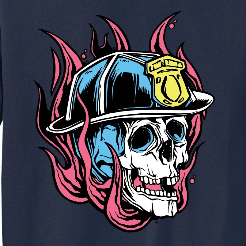 Fireman Skull Flame Sweatshirt