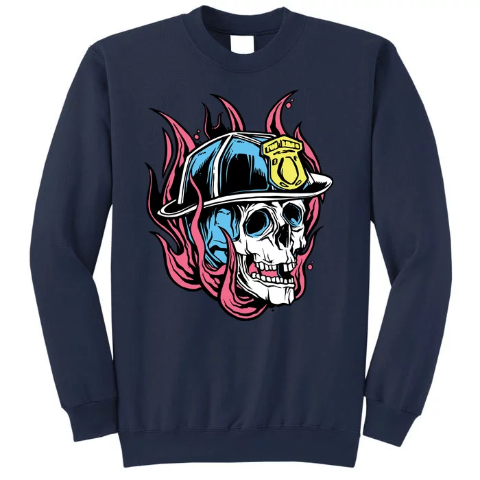 Fireman Skull Flame Sweatshirt