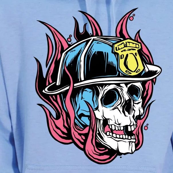 Fireman Skull Flame Unisex Surf Hoodie