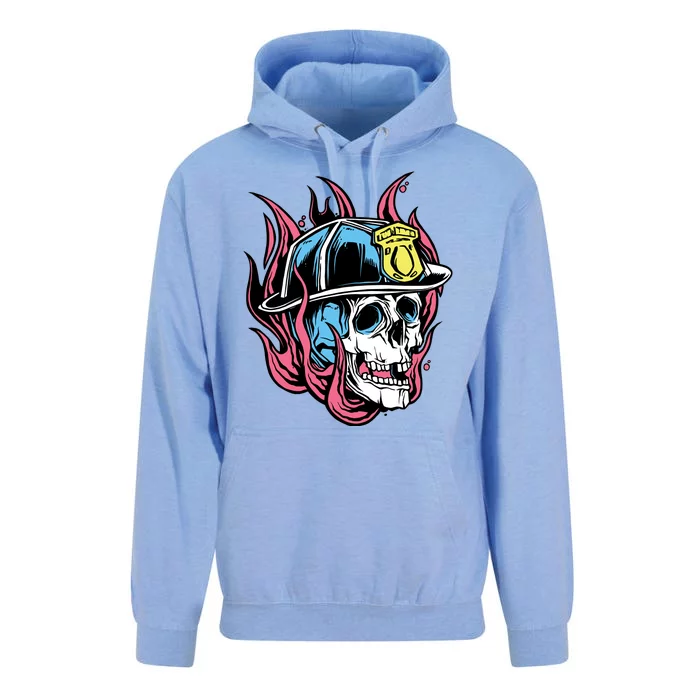 Fireman Skull Flame Unisex Surf Hoodie