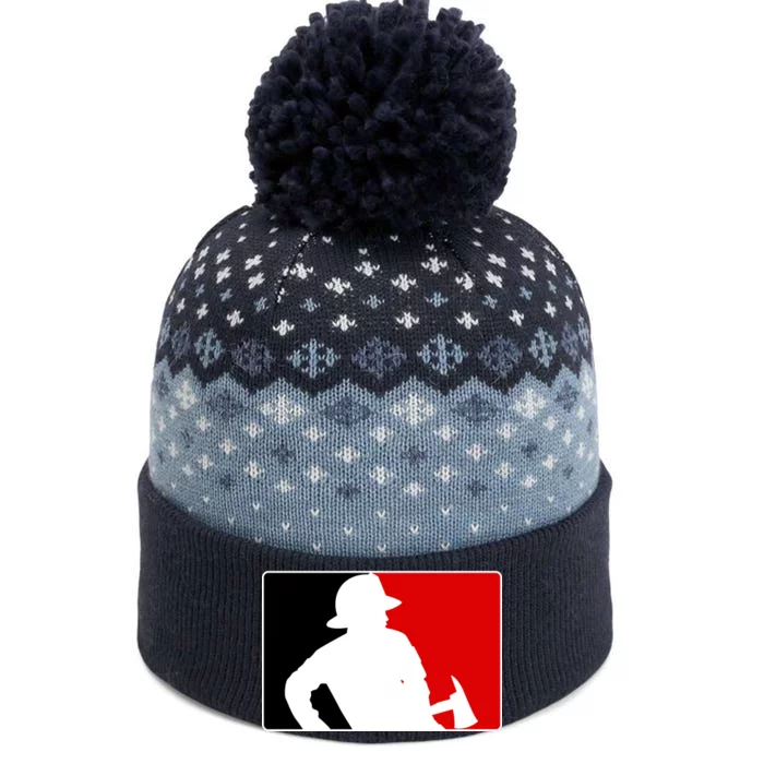 Fireman Team Logo The Baniff Cuffed Pom Beanie