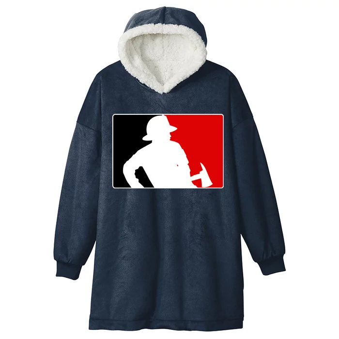 Fireman Team Logo Hooded Wearable Blanket