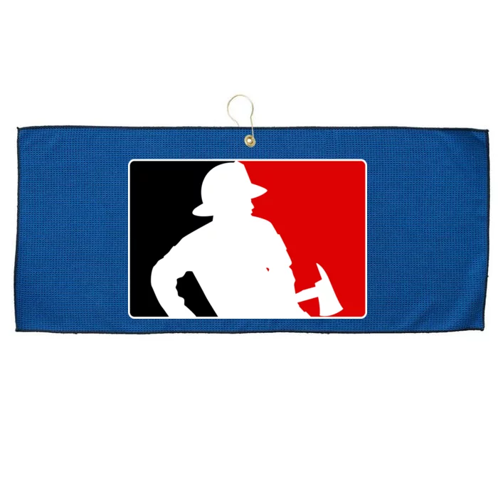 Fireman Team Logo Large Microfiber Waffle Golf Towel