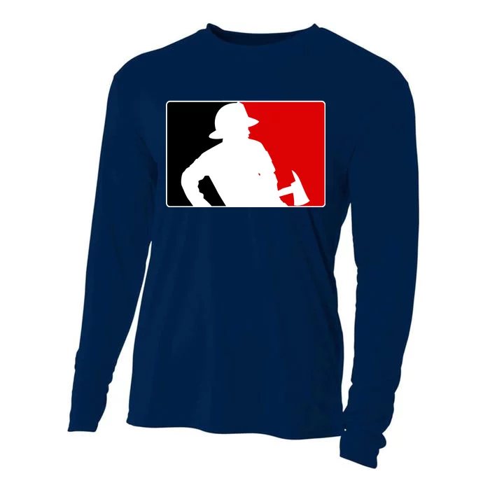 Fireman Team Logo Cooling Performance Long Sleeve Crew